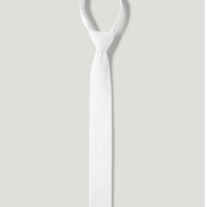Adam Knit Tie with zip OPTIC WHITE