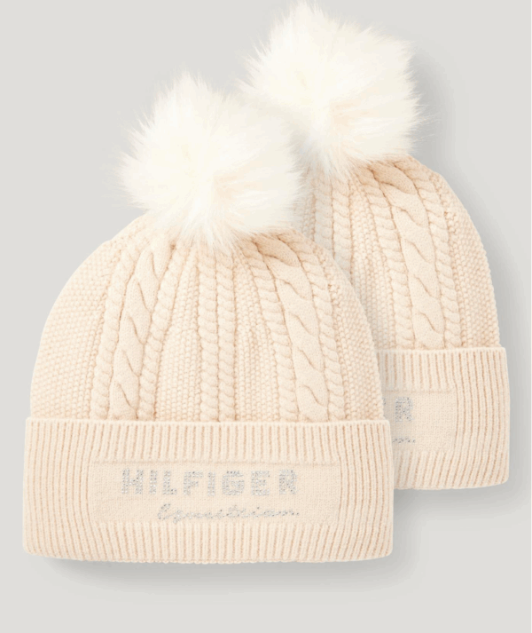 Perry Pompom Beanie TAUPE