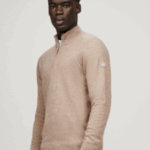 Oakfield 1/4 zip Sweater TAUPE