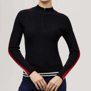 Carol 1/4 zip Riding Sweater DESERT SKY